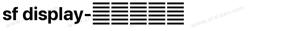 sf display字体转换